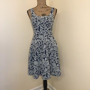 Brixon Ivy Dress Size S Blue and White